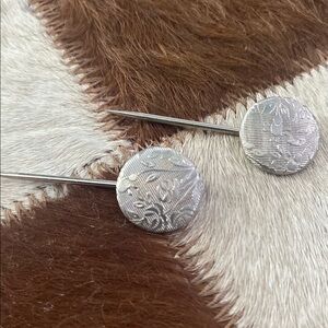 Art Deco Filigree Stick Hat Pins